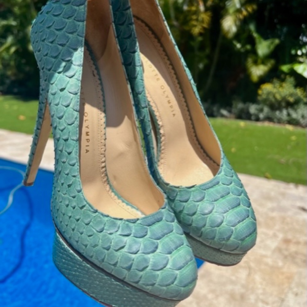 Charlotte Olympia Python Heels - Picture 12 of 15